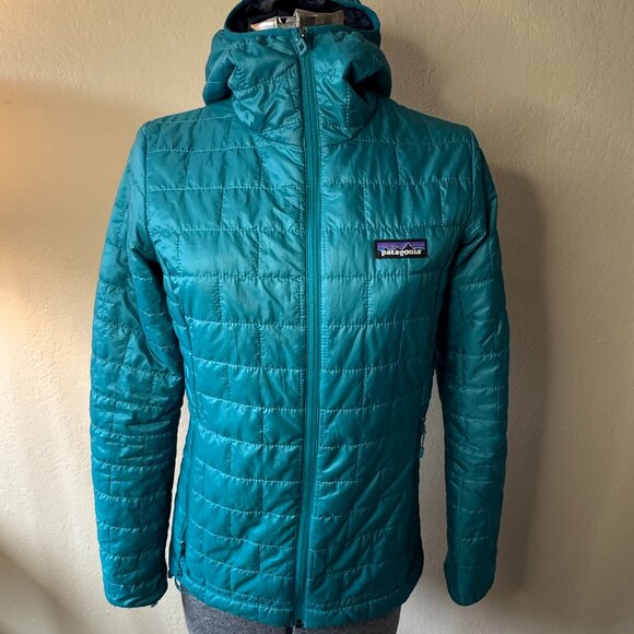 Patagonia Jackets & Blazers - Patagonia Nano Puff Hooded Jacket - Womens XS Teal